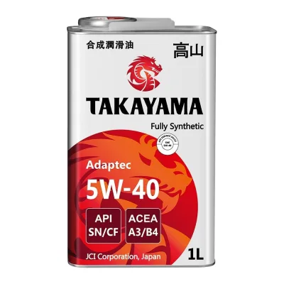 Моторное масло TAKAYAMA Adaptec SAE 5W40, API SN/CF, 1 л 605586
