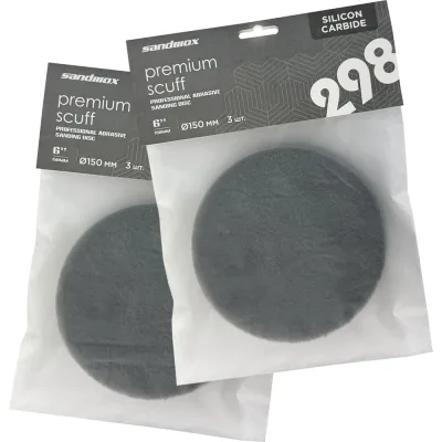 Набор SANDWOX шлиф. войлок Premium Scuff 3 шт., P1500 D150 мм FINE (красный), 298.150.1500.3