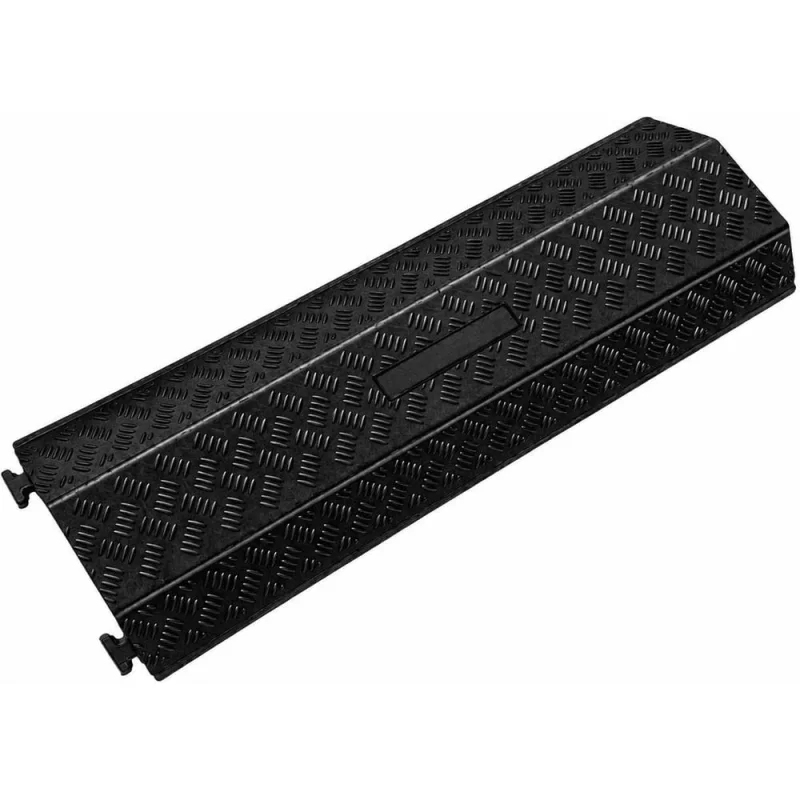 Кабель-канал (мост, трап, капа) Cableshell ККР 2-10 каналы 2х(37x37), габариты 990х300х50мм, материал основания резина без интенсивного запаха, вес 8.5кг DH-CR-5