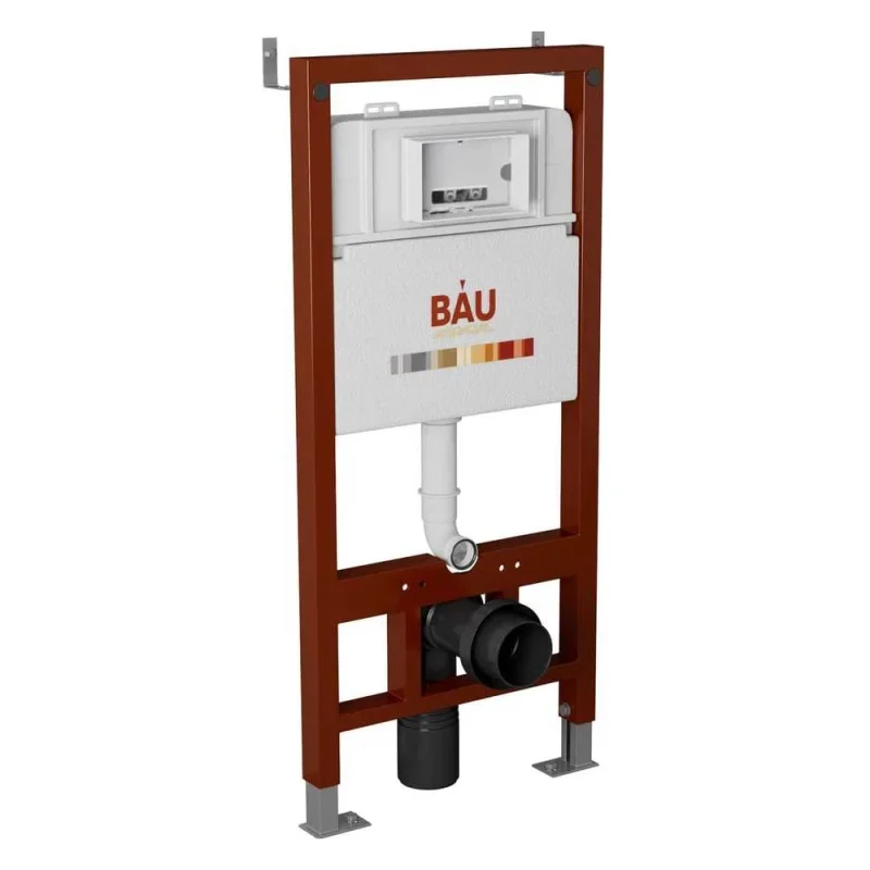 Инсталляция с унитазом комплект Bauedge унитаз Nimb Hurricane, сиденье, клавиша Dream, хром B50110-BK0001-HQ-Q00004