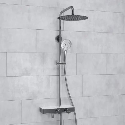 Душевой комплект с термостатическим смесителем WasserKraft A113.116.127.CH T