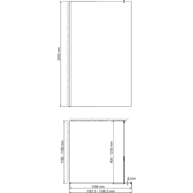 Душевое ограждение WasserKraft Рур (Rur) 30W40PG-MR