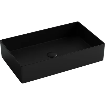 Раковина накладная прямоугольная Ceramicanova 601x361x130, цвет черный матовый, арт. CN6070MB