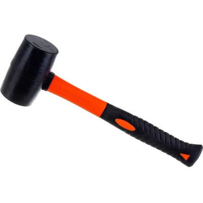 Киянка HARDEN резиновая, черная, фибергласовая ручка, 500 гр. 590415