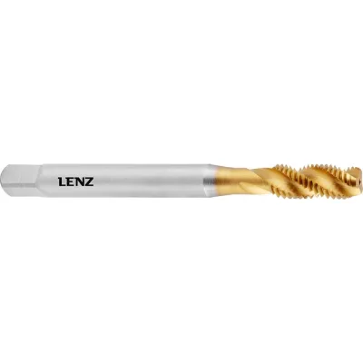 Метчик машинный LENZ для глухих отверстий М6х1, DIN 371, HSSE/TiN, LZGM-1106