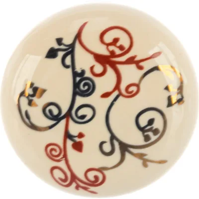 Ручка-кнопка Brante FF Н0033430 коричневый орнамент 606525