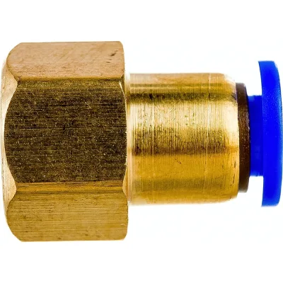 Фитинг металлический 6 мм - внутренняя резьба 1/4" Pegas pneumatic 5203