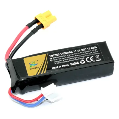 Аккумулятор AMPERIN Li-Pol 11.1V 401855 1400mAh разъем XT30-plug 096976