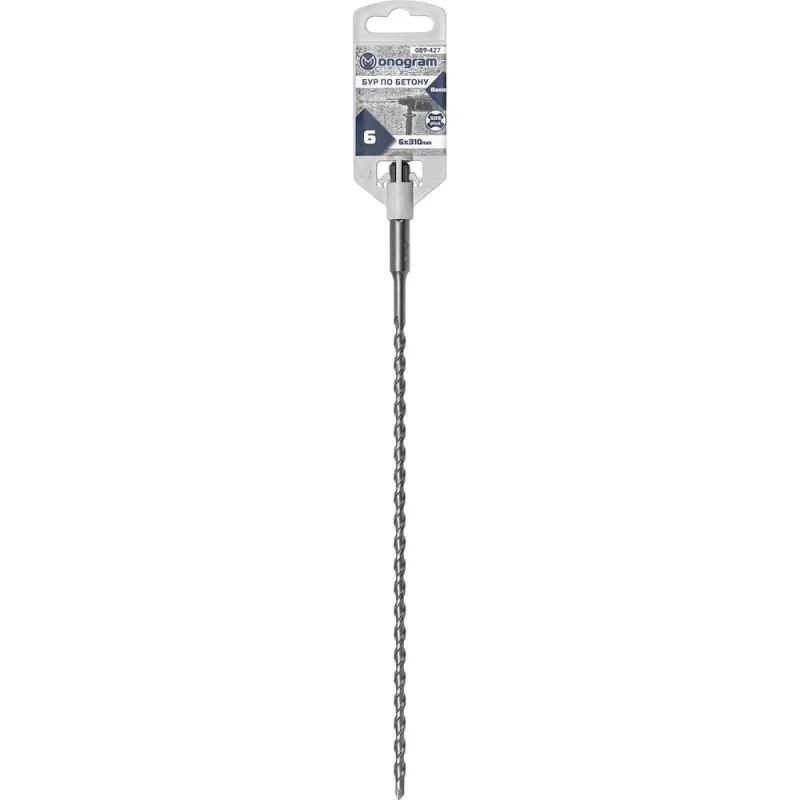 Бур по бетону Basis (6x250х310 мм; SDS-plus) Monogram 089-427