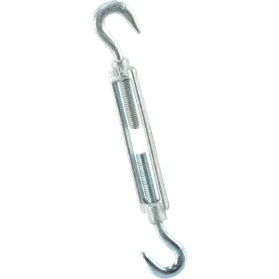 Талреп STAYER DIN 1480, крюк-крюк, М10, 6 шт, оцинкованный, 30525-10