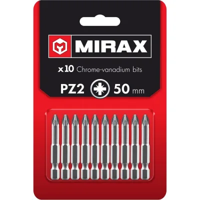 Биты MIRAX PZ 2, 50 мм, 10 шт 26273-2-50-10