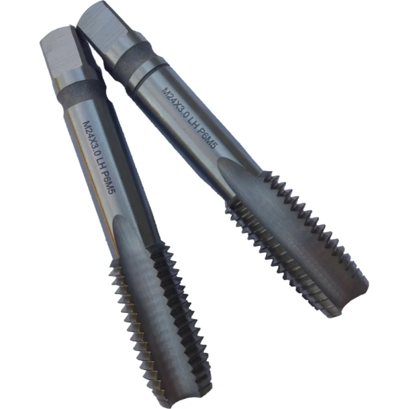 Машинно-ручной метчик TORNERI М24х3, комплект из 2-х шт, Р6М5 , левый 038270