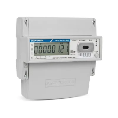 Счетчик электроэнергии Энергомера ce307 r33.043.oa.n 3x230/380в; 5-10а 101004007012768
