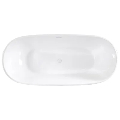 Ванна акриловая Abber 160х81,5 см отдельностоящая с ножками (AB9263-1.6)
