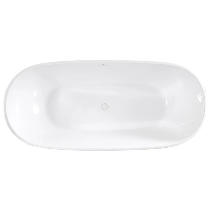 Ванна акриловая Abber 160х81,5 см отдельностоящая с ножками (AB9263-1.6)
