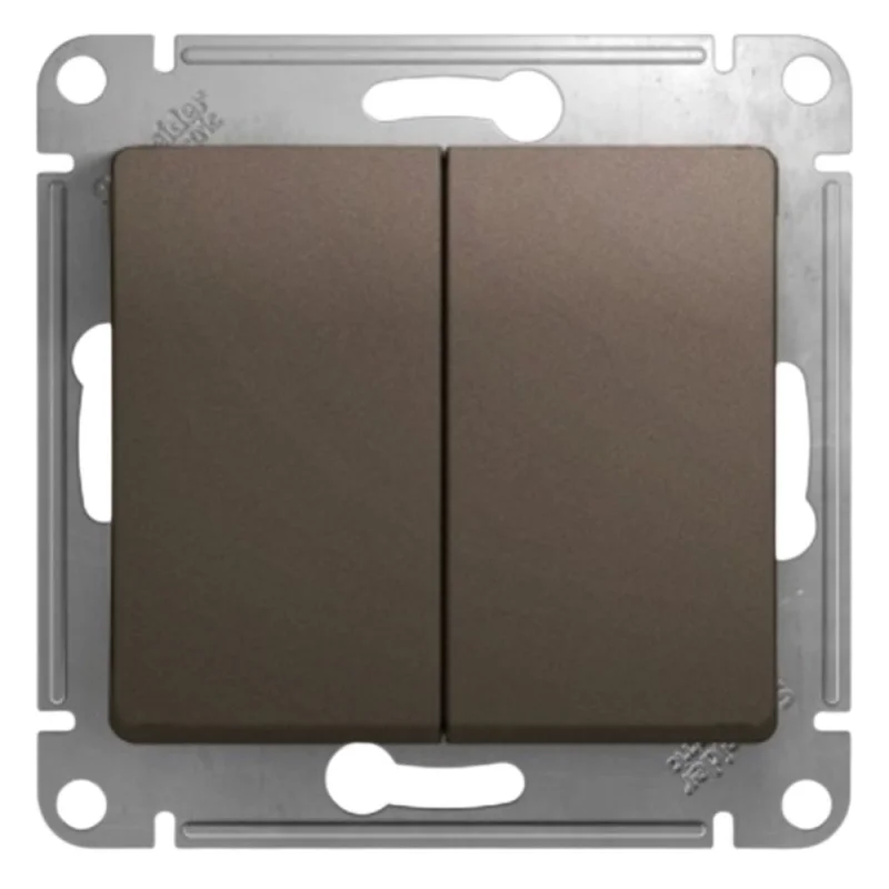 ΠΠ΅ΡΠ΅ΠΊΠ»ΡΡΠ°ΡΠ΅Π»Ρ Systeme Electric Glossa Π΄Π²ΡΡ
ΠΊΠ»Π°Π²ΠΈΡΠ½ΡΠΉ Π²ΡΡΡΠ°ΠΈΠ²Π°Π΅ΠΌΡΠΉ ΡΠΎΠΊΠΎΠ»Π°Π΄ (GSL000851)