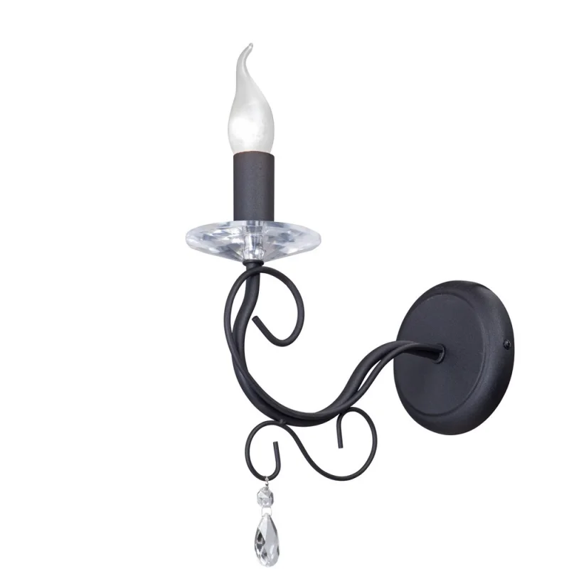 Бра Vitaluce E14 40 Вт 220 В черное матовое IP20 (V1301-1/1A)