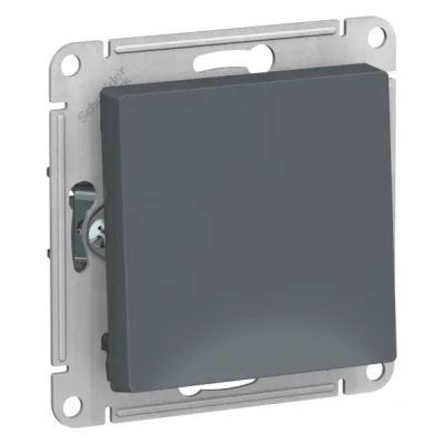 Переключатель Systeme Electric AtlasDesign одноклавишный встраиваемый грифель (ATN000771)