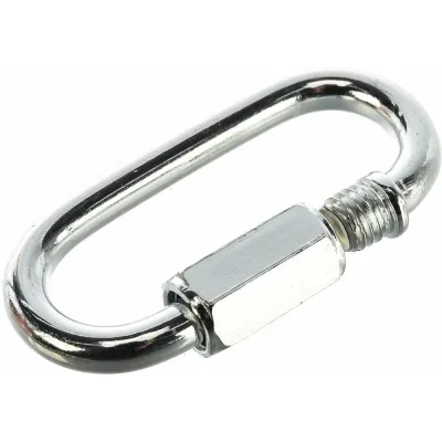 Карабин винтовой BlackWeld 8 мм, цинк, 50 шт. 144937