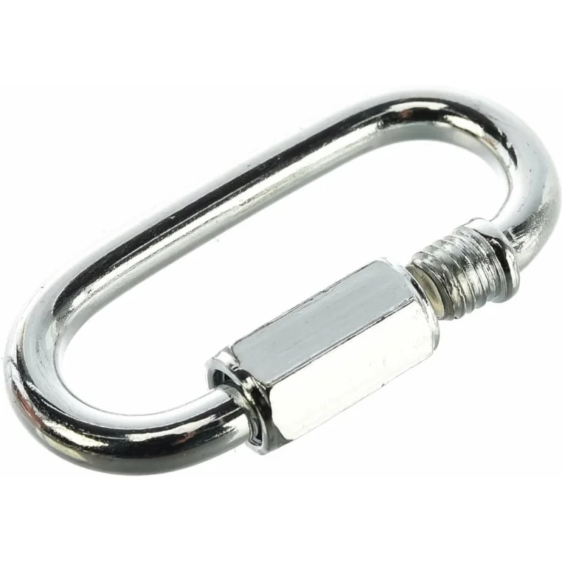 Карабин винтовой BlackWeld 8 мм, цинк, 50 шт. 144937
