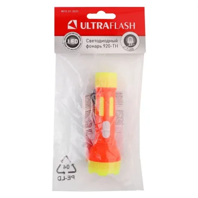Фонарь Ultraflash 920-TH (красный, 1LED, линза, 1 реж, 3xAG3 в компл., пласт., блист - пакет) 12858