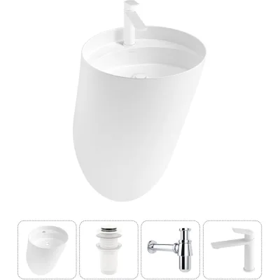Набор Wellsee 4 в 1 M1 Limited Edition подвесная раковина 45x45 см 20215026R