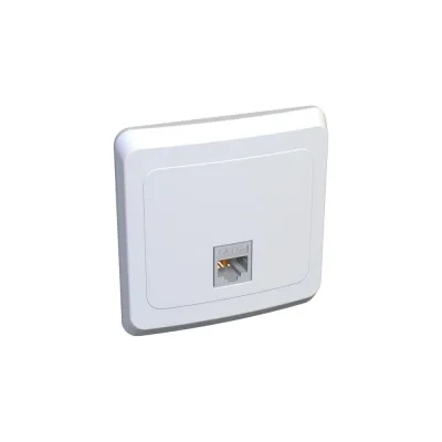 Розетка компьютерная Systeme Electric 1-м. СП RJ-45 Этюд белая SchE KOMC-001B