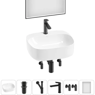 Набор Wellsee 6 в 1 Ideal накладная раковина 50x42 см 20218700R