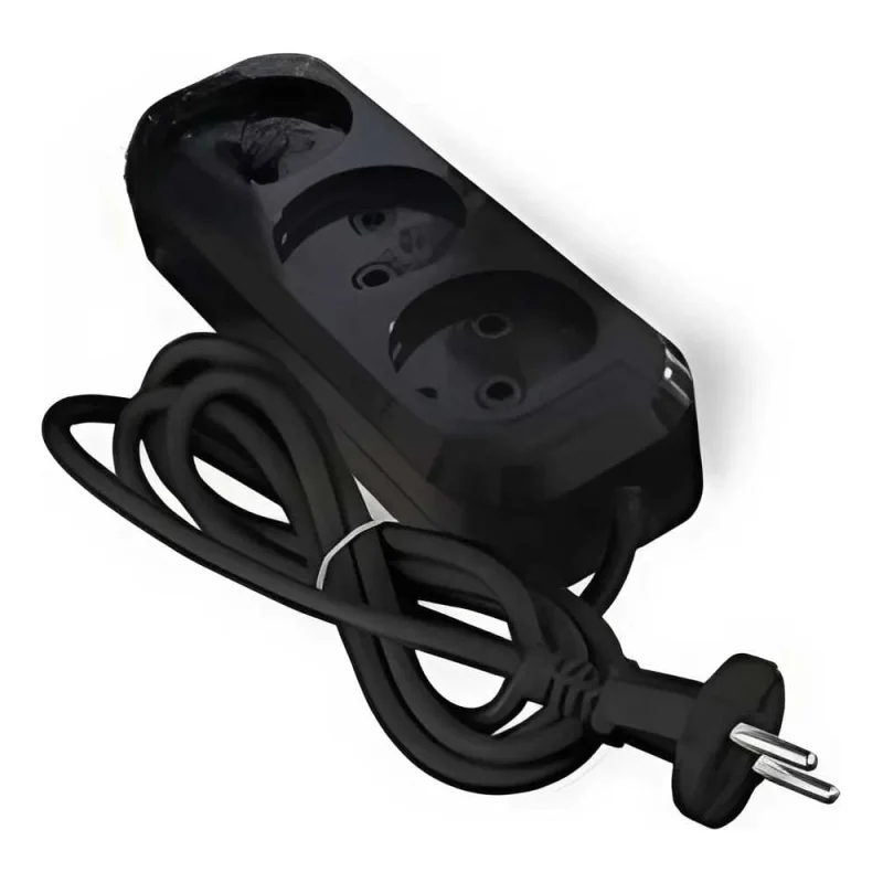 Удлинитель UNIVersal Е-203 ПВС 2x0,75 3гнезда б/з 5м (еврослот) черный 2166