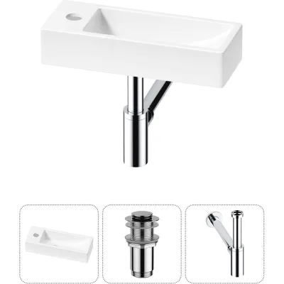 Комплект Wellsee 3 в 1 Lavinia Boho Bathroom Sink накладная/подвесная раковина 38x14 см 20215913R
