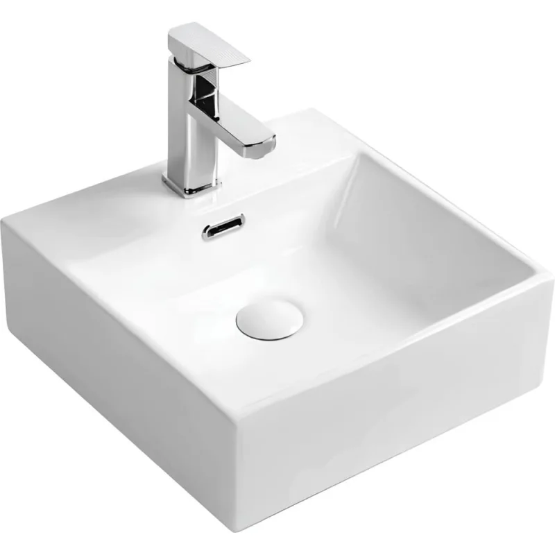 Умывальник Selena Quadra 40 1 отверстие, б/к Q01140WG 123-0484