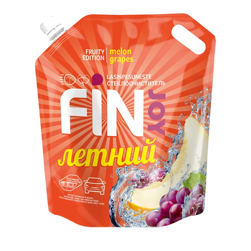 Стеклоомыватель Fin Joy Fruity Melon летний 4 л