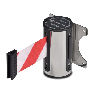 Комплект настенный блок с лентой и фиксатор Rusbarrier KP-NB-27625 red/white