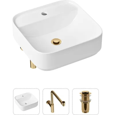 Накладная раковина для ванной Lavinia Boho Bathroom Sink Slim в комплекте 3 в 1 21520319