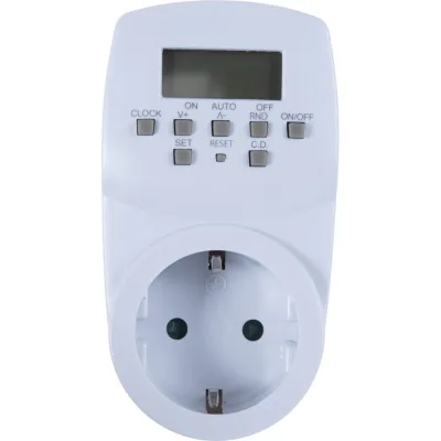 Электронный таймер с розеткой Uniel UST-E20 WHITE UL-00003766