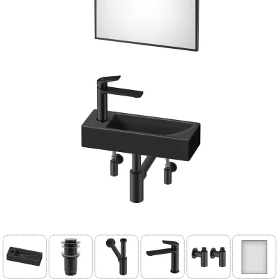 ΠΠΎΠΌΠΏΠ»Π΅ΠΊΡ Wellsee 6 Π² 1 Lavinia Boho Bathroom Sink Π½Π°ΠΊΠ»Π°Π΄Π½Π°Ρ/ΠΏΠΎΠ΄Π²Π΅ΡΠ½Π°Ρ ΡΠ°ΠΊΠΎΠ²ΠΈΠ½Π° 38x14 ΡΠΌ 20219550R