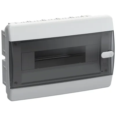 Щит распределительный встраиваемый IEK Union Compact ЩРВ-П-12 пластиковый IP41 195х290х103 мм прозрачная дверь (UIC-KP12-V-12-41-K01)