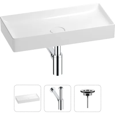 Раковина для ванной Wellsee Pure BY в наборе 3в1 201001251