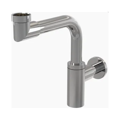 Сифон для умывальника Alcadrain A403 диам. 32 DESIGN, цельнометаллический 00030088