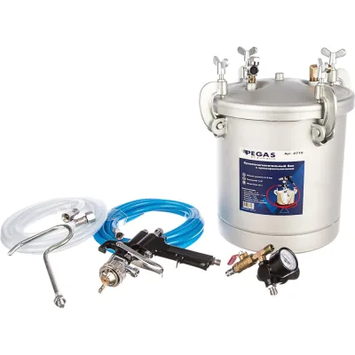 Красконагнетательный бак с краскораспылителем Pegas pneumatic 8315 10 л 2710