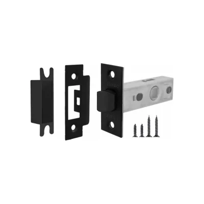 Врезная защелка Fuaro PLASTIC P12-45-25 BL черный 42357