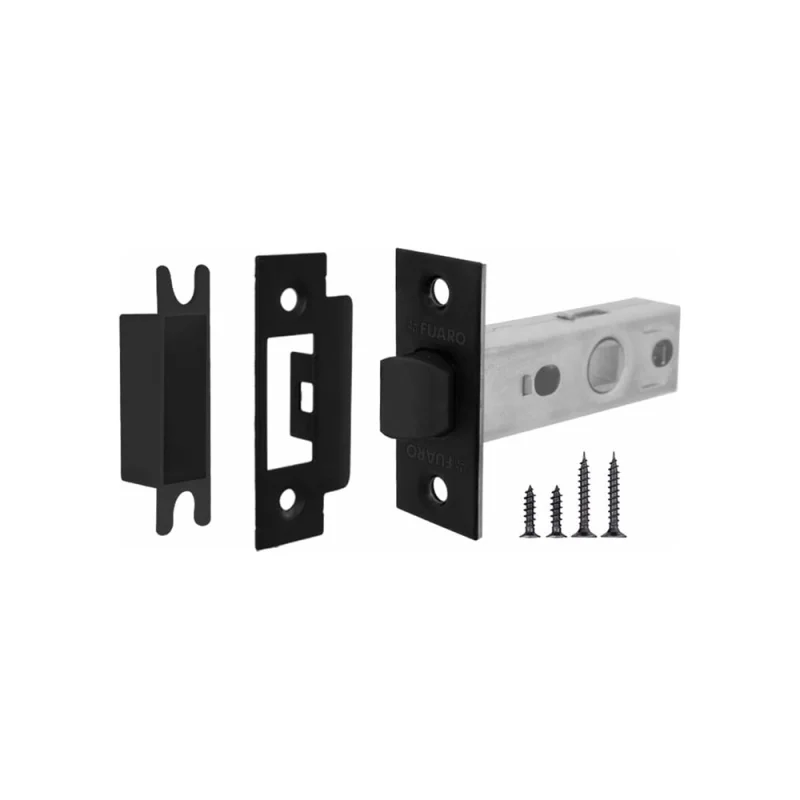 Врезная защелка Fuaro PLASTIC P12-45-25 BL черный 42357