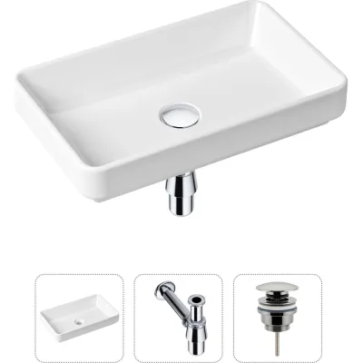 Накладная раковина для ванной Lavinia Boho Bathroom Sink Slim в комплекте 3 в 1 21520112