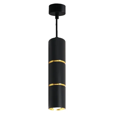 Потолочный светильник FERON ml1868 на подвесе mr16 35w, 230v, черный, золото 55x180, 48647