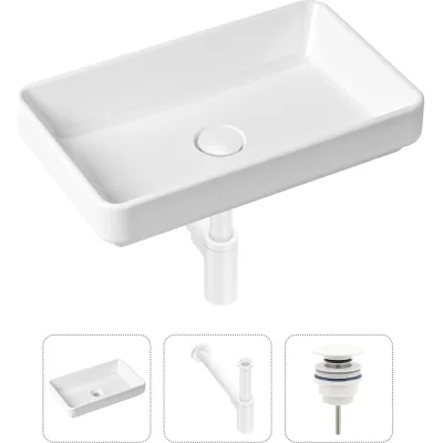 Накладная раковина для ванной Lavinia Boho Bathroom Sink Slim в комплекте 3 в 1 21520122