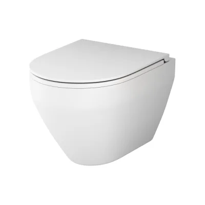 Подвесной унитаз AM.PM Spirit V2.0 FlashClean с сиденьем микролифт, бел мат C701700MWSC