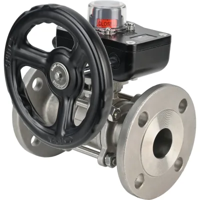 Шаровой кран DN.ru КШФПТ-ISO.304.180 Ду20 Ру40 с редуктором HGB-1 D160-12858