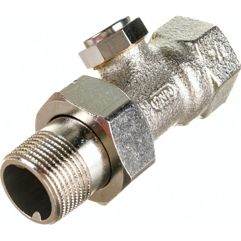 Клапан для радиатора Honeywell 3/4 (20мм) прямой никелерованный Kvs 1.45, PN10 V2420D0020
