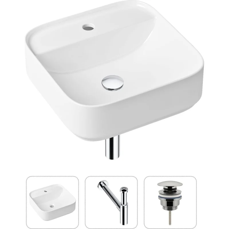 Накладная раковина для ванной Lavinia Boho Bathroom Sink Slim в комплекте 3 в 1 21520306