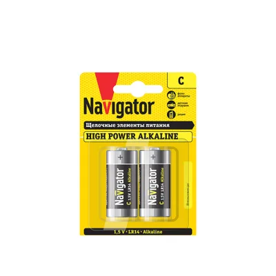 Батарейка Navigator LR14 1,5 В (2 шт.)